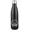 Cycling In The Morning Stainless Steel Water Bottle Black