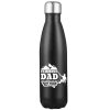 Climbing Dad Stainless Steel Water Bottle Black