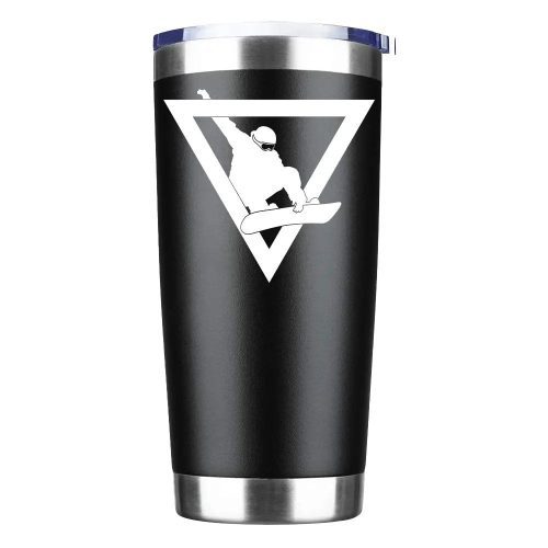 Snowboarder Geometry Insulated Vacuum Sealed Tumbler