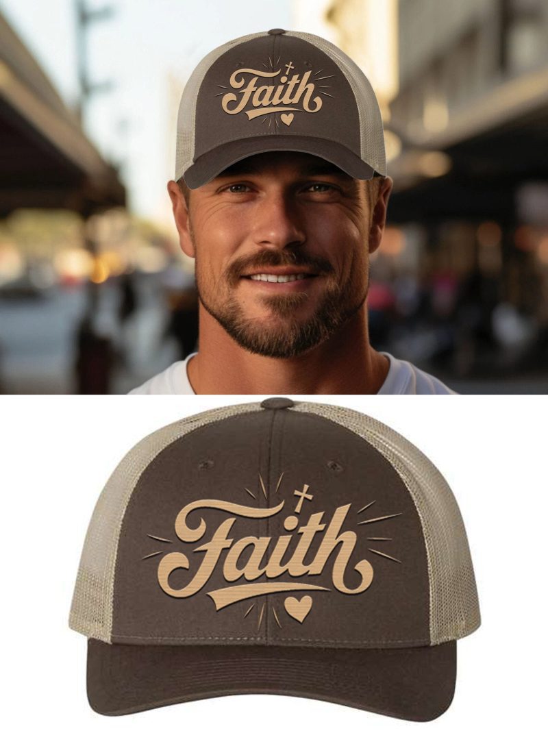 Faith Embroidered Unisex Trucker Hat