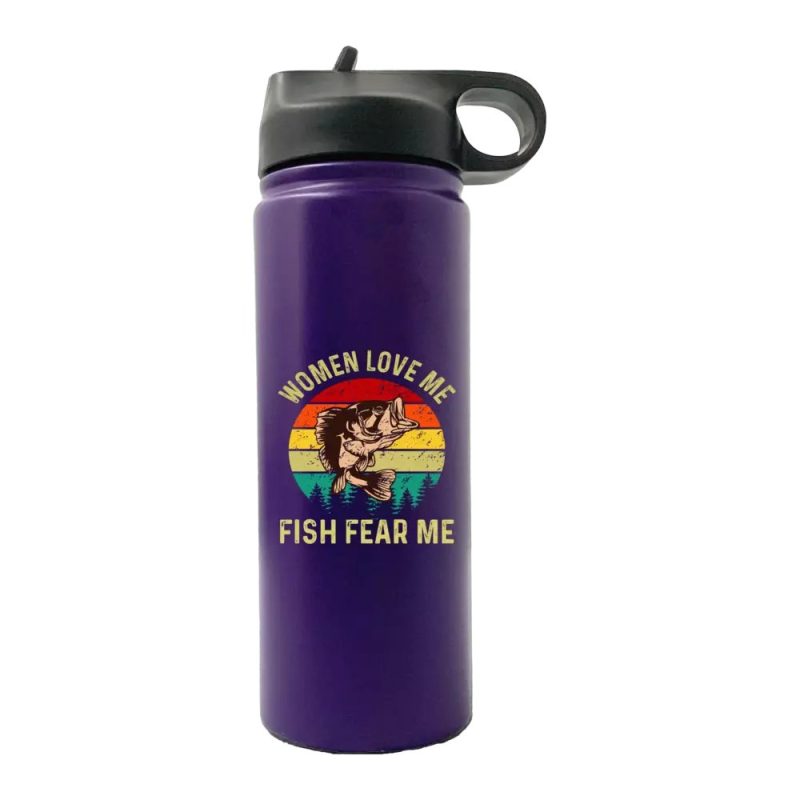 Women Love Me Fish Hate Me 20oz Sport Bottle