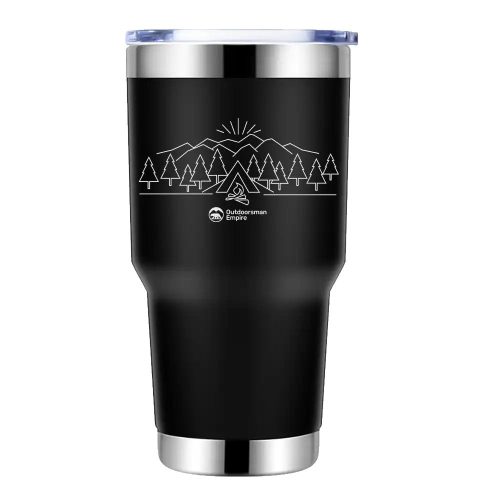 Camping Triangles 2 30oz Tumbler Black