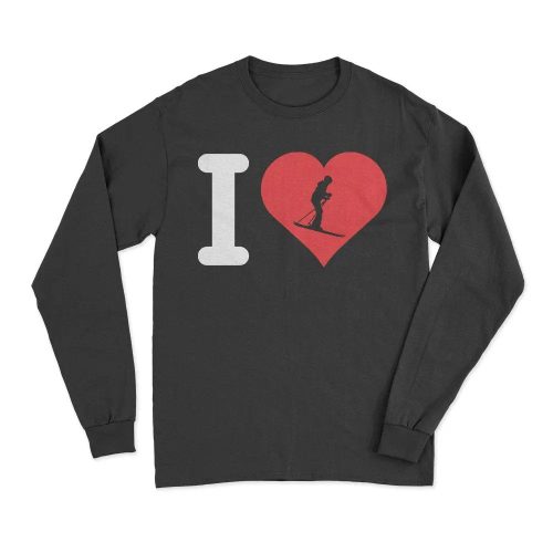 I Love Skiing Long Sleeve T-Shirt