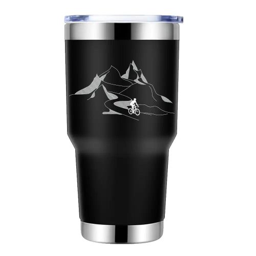 Mountain Cycling 30oz Double Wall Stainless Steel Water Tumbler Black