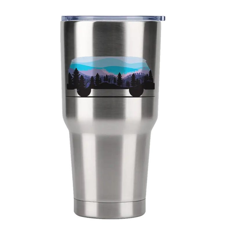 Camper 30oz Tumbler Silver