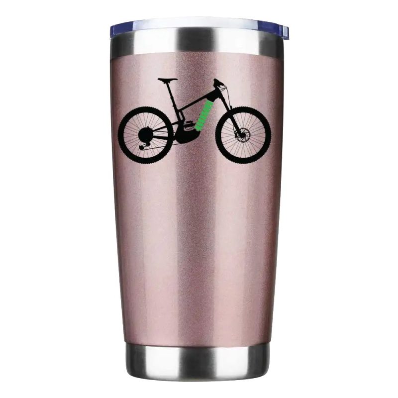 E Bike 20oz Tumbler Rosegold