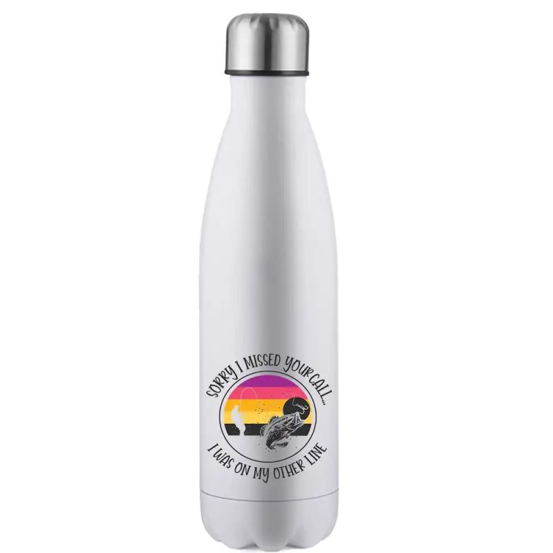 I Was On Another Line Stainless Steel Water Bottle