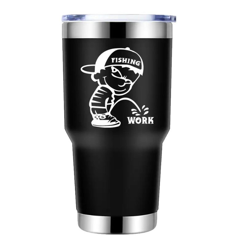 Fishing And Work 30oz Tumbler Black