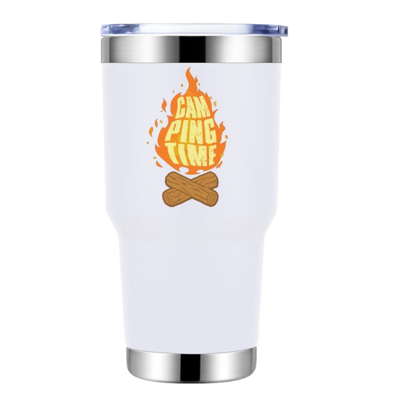 Camping Time 30oz Insulated Vacuum Sealed Tumbler