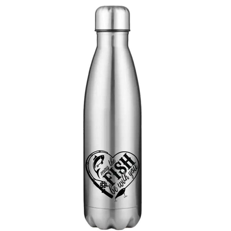 May The Fish Be With You Stainless Steel Water Bottle