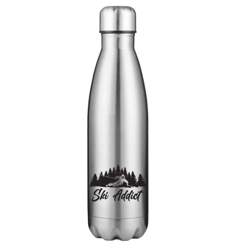 Ski Addict 17oz Stainless Water Bottle