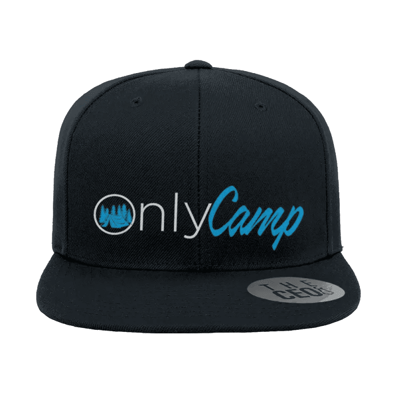 Only Camp Embroidered Flat Bill Hat