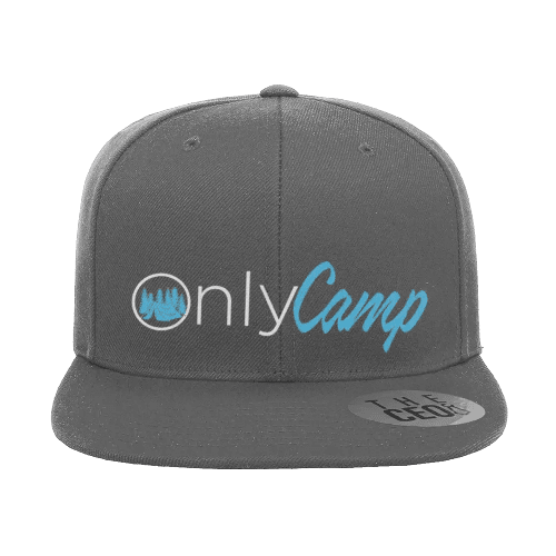 Only Camp Embroidered Flat Bill Hat