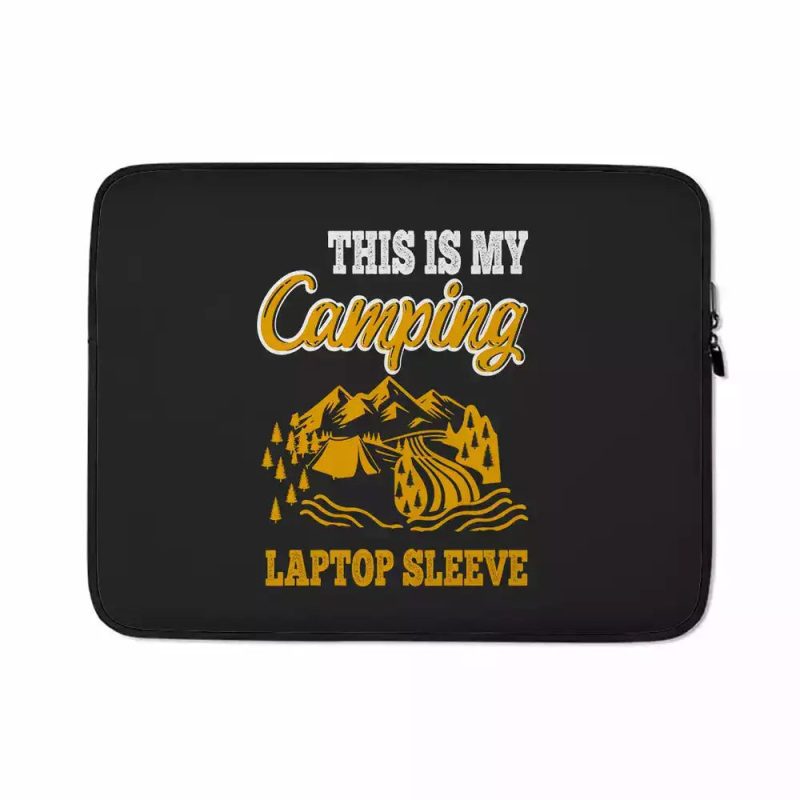 this is my camping laptop sleeve black