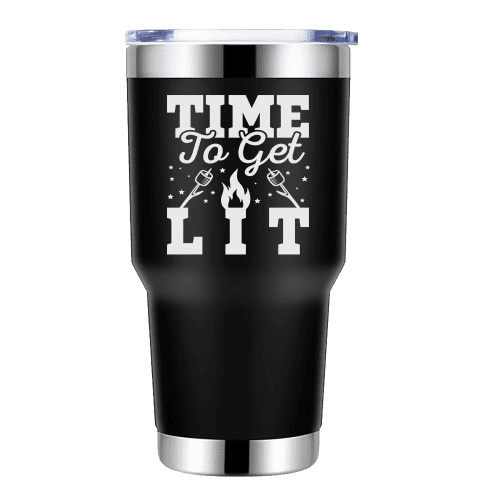 Time to Get Lit 30oz Stainless Steel Tumbler