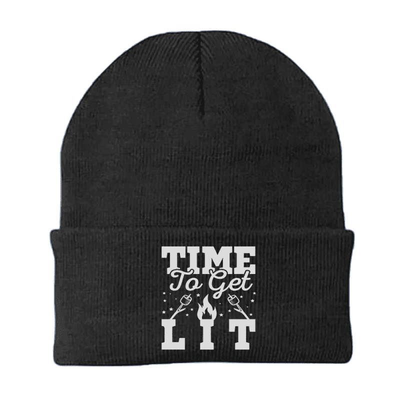 Time to Get Lit Embroidered Beanie