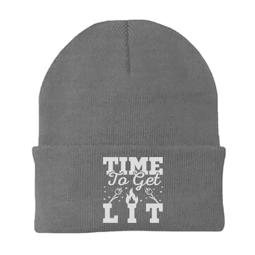 Time to Get Lit Embroidered Beanie