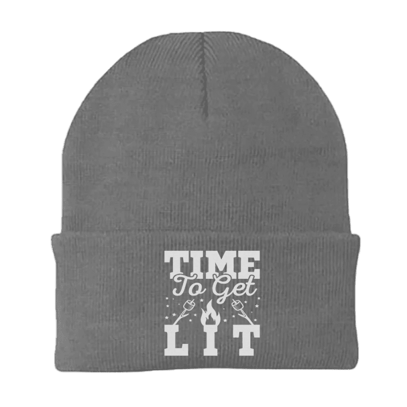 Time to Get Lit Embroidered Beanie