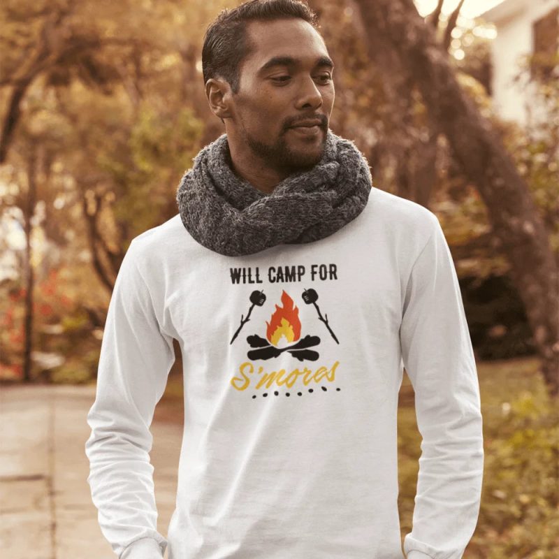 Will Camp For Smores Men Long Sleeve