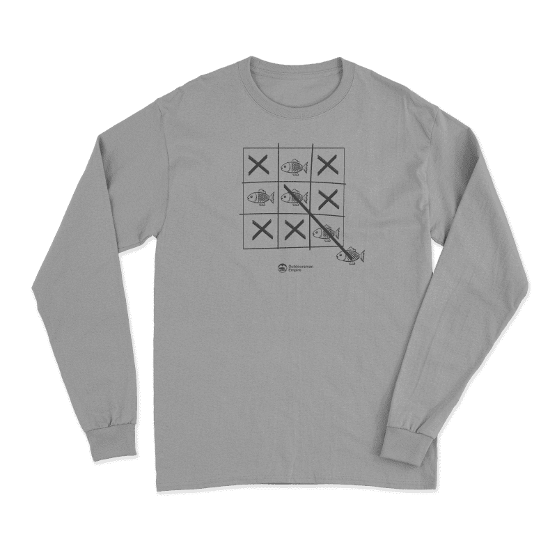 Fish Tick Tack Toe Men Long Sleeve Shirt