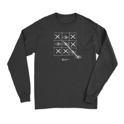 Fish Tick Tack Toe Men Long Sleeve Shirt