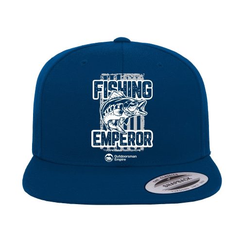 Fishing Emperor v4 Embroidered Flat Bill Cap