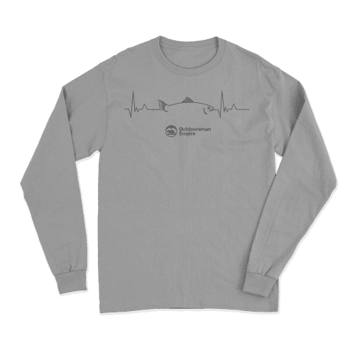 Fishing Cardiogram Men Long Sleeve Shirt