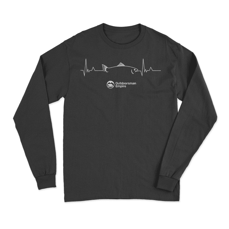 Fishing Cardiogram Men Long Sleeve Shirt