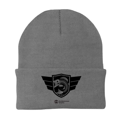 Fishing Air Force Embroidered Beanie