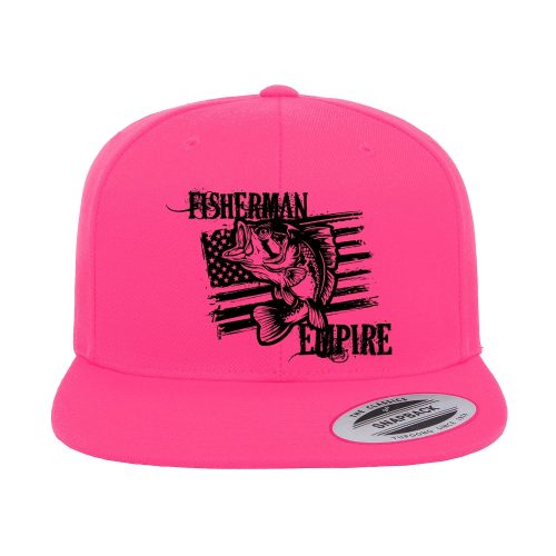 Fisherman Empire Embroidered Flat Bill Cap