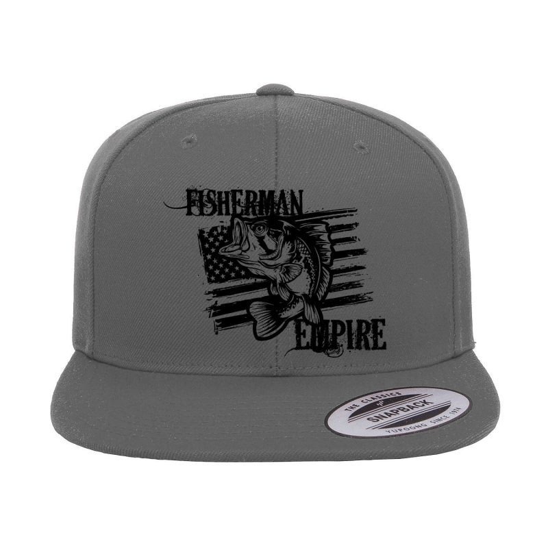 Fisherman Empire Embroidered Flat Bill Cap