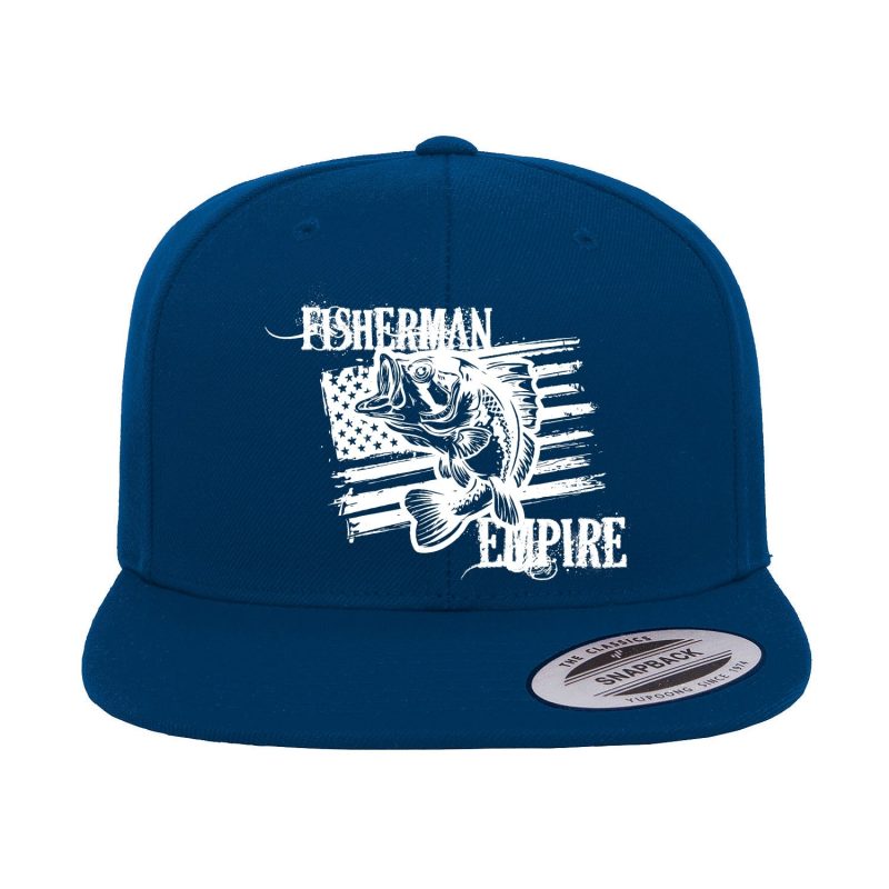 Fisherman Empire Embroidered Flat Bill Cap