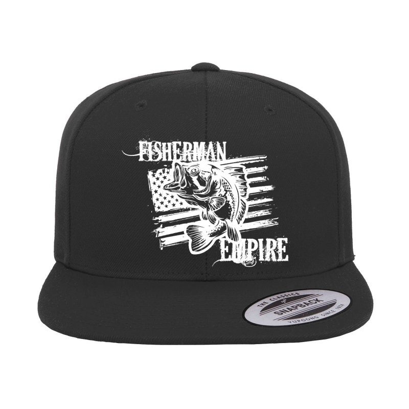 Fisherman Empire Embroidered Flat Bill Cap