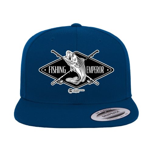 Fishing Emperor v2 Embroidered Flat Bill Cap