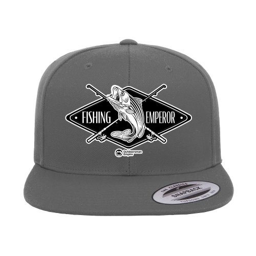 Fishing Emperor v2 Embroidered Flat Bill Cap