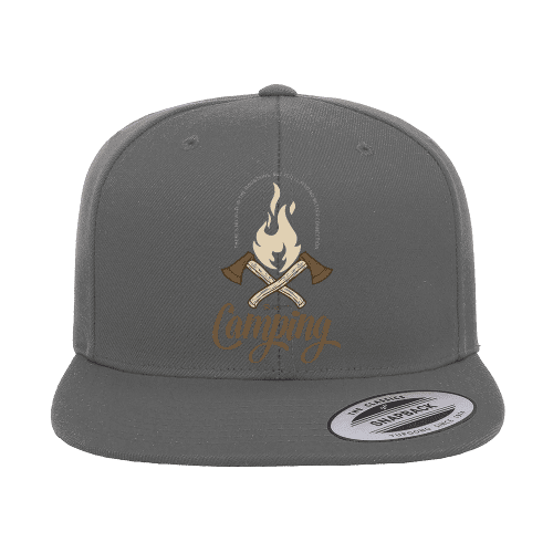 Axes Embroidered Flat Bill Cap