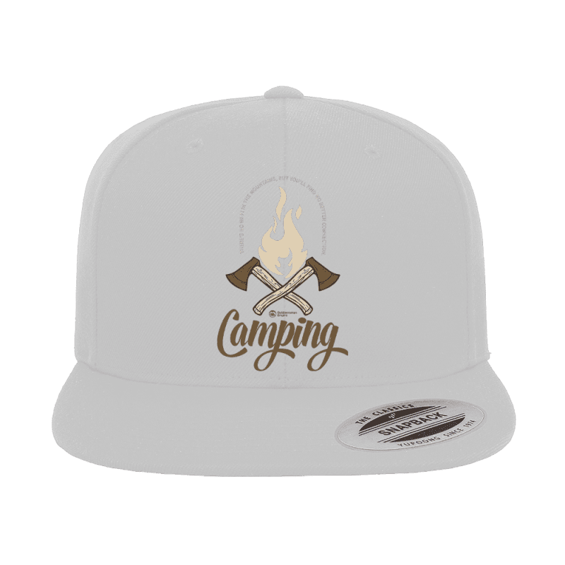 Axes Embroidered Flat Bill Cap