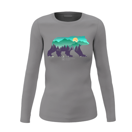 Bear Women Long Sleeve Shirt