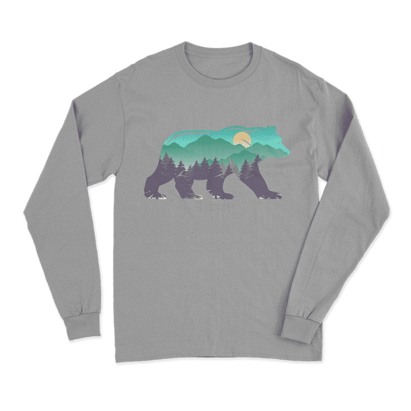 Bear Men Long Sleeve Shirt