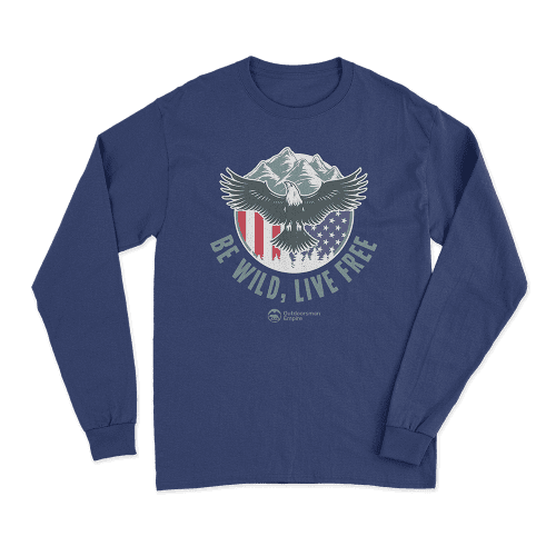 Be Wild Be Free Men Long Sleeve Shirt