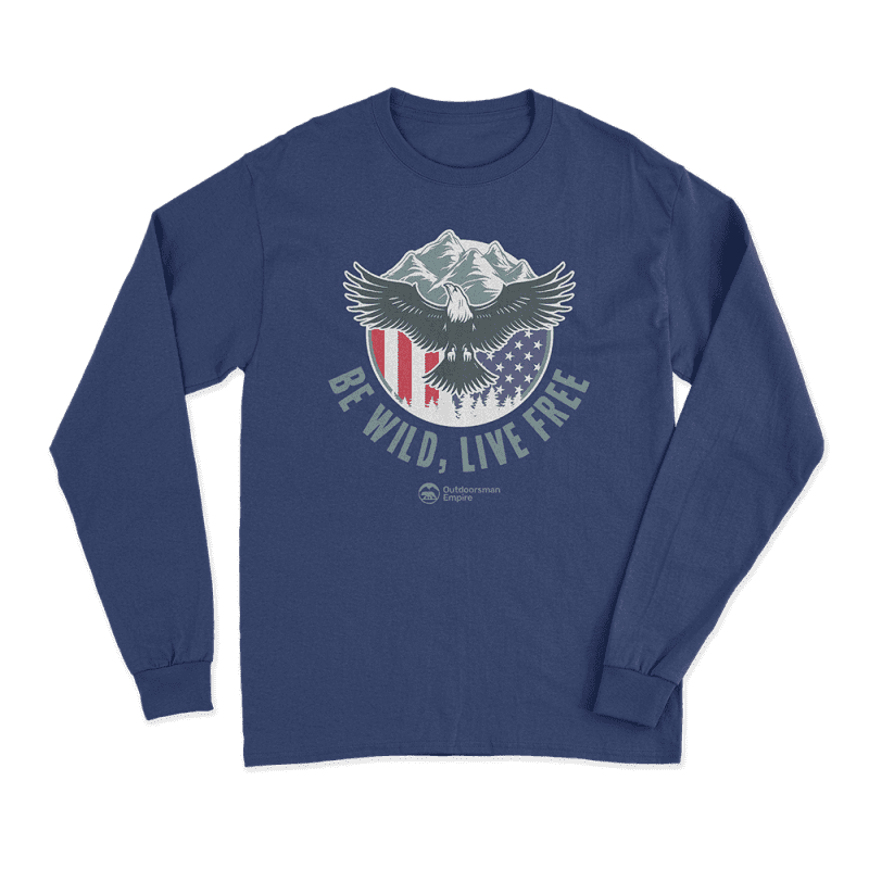 Be Wild Be Free Men Long Sleeve Shirt