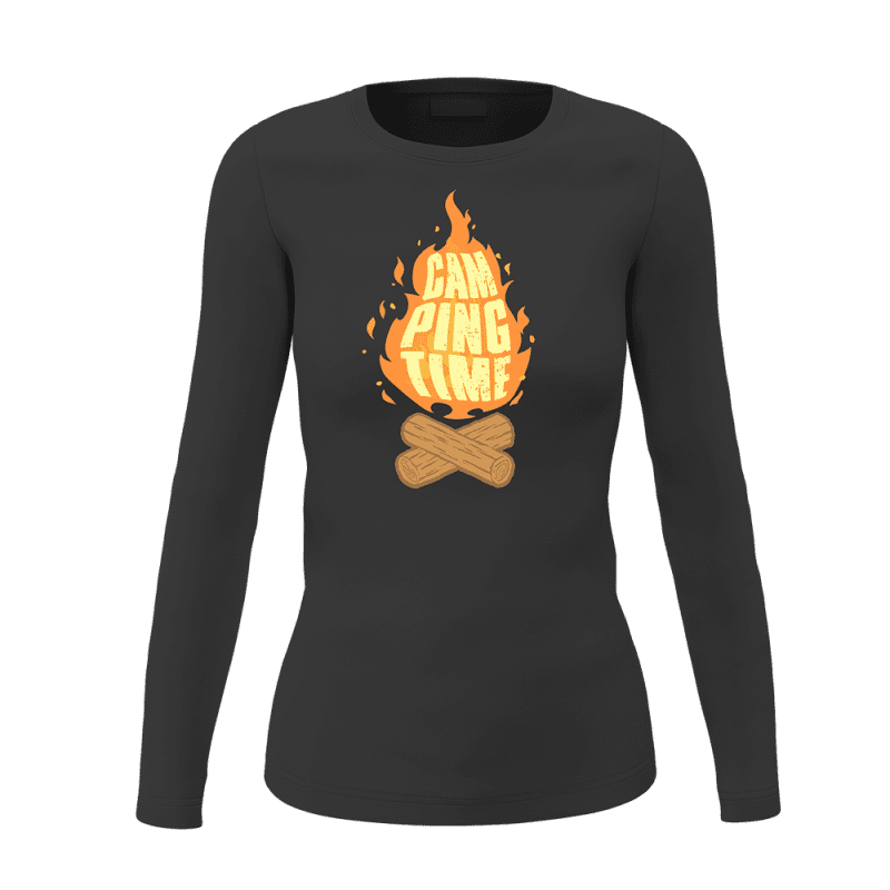 Camp Fire Women Long Sleeve Shirt