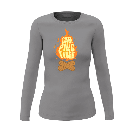 Camp Fire Women Long Sleeve Shirt