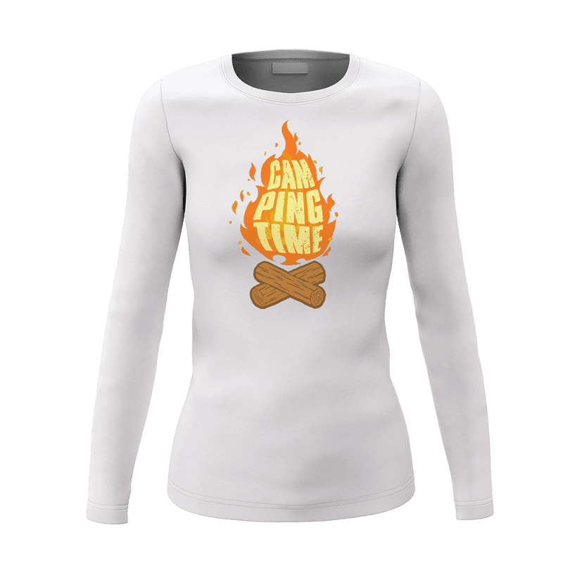 Camp Fire Women Long Sleeve Shirt