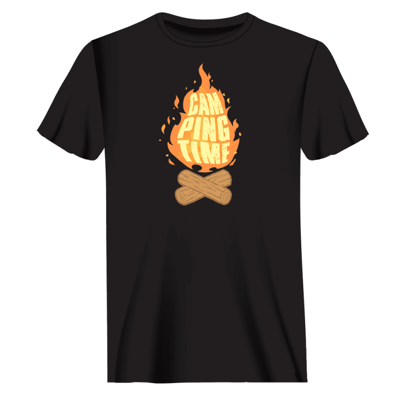 Camp Fire Man T-Shirt