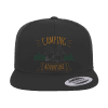 Camping Adventure Printed Flat Bill Cap