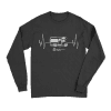 Camping Cardiogram Men Long Sleeve Shirt