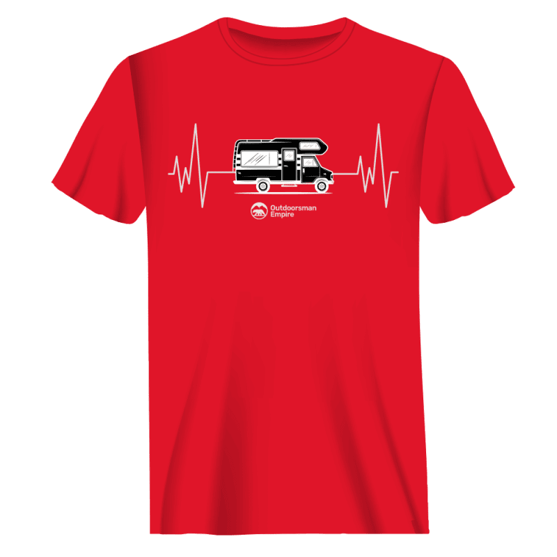 Camping Cardiogram Man T-Shirt