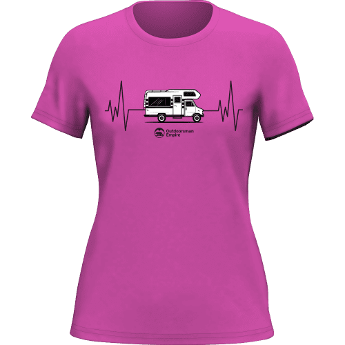 Camping Cardiogram T-Shirt for Women