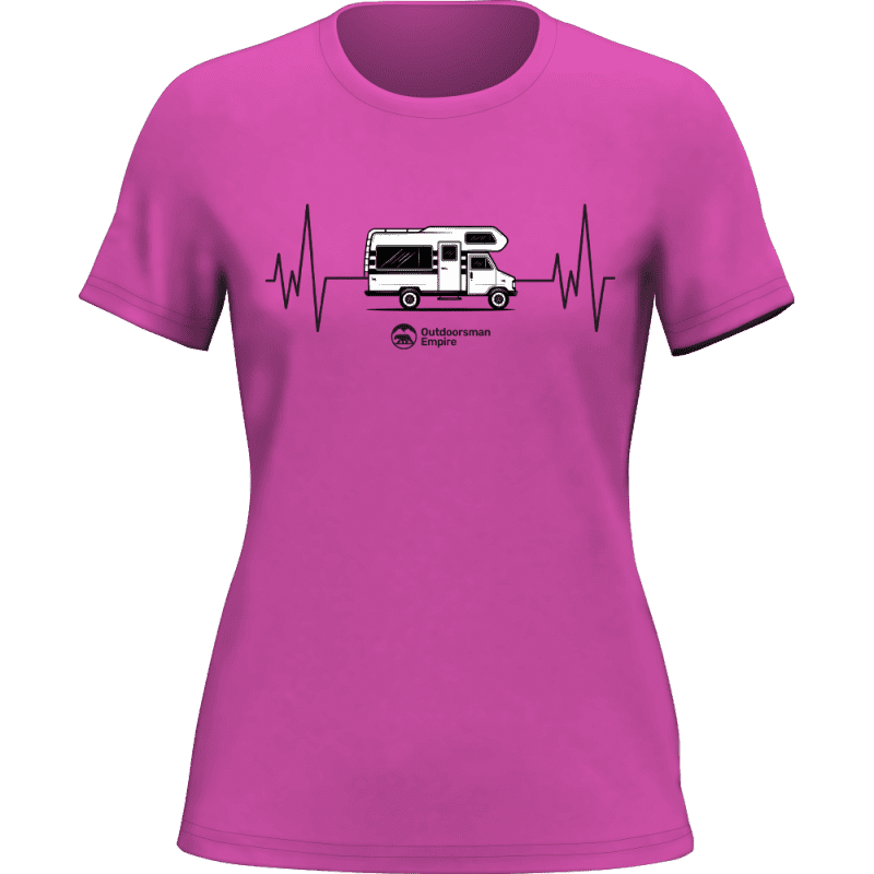 Camping Cardiogram T-Shirt for Women